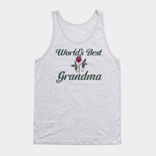 World's Best Grandma Flower Tank Top